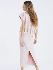 River Island Pink Boucle Pencil Skirt - Image 2 of 4