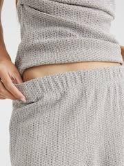 River Island Grey Textured Wide Leg Trousers - Image 3 of 4