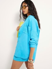 River Island Oversized Sun Embellished Beach Shirt - Imagen 3 de 4