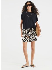 River Island Black Linen Look Pocket T-Shirt - Image 4 of 4