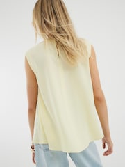 River Island Yellow Pleated Tank Top - Image 2 of 4