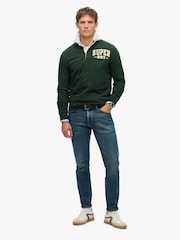 Superdry Green Vintage Athletic Rugby Shirt - Image 3 of 6
