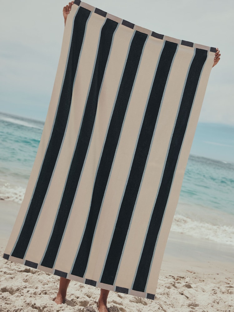 Blue Stripe Beach Towel - Image 1 of 1