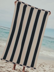 Blue Stripe XL Beach Towel - Image 1 of 1