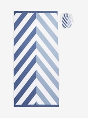 Blue Quick Dry Beach Towel - Image 3 of 3