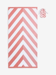 Pink Quick Dry Beach Towel - Image 3 of 3