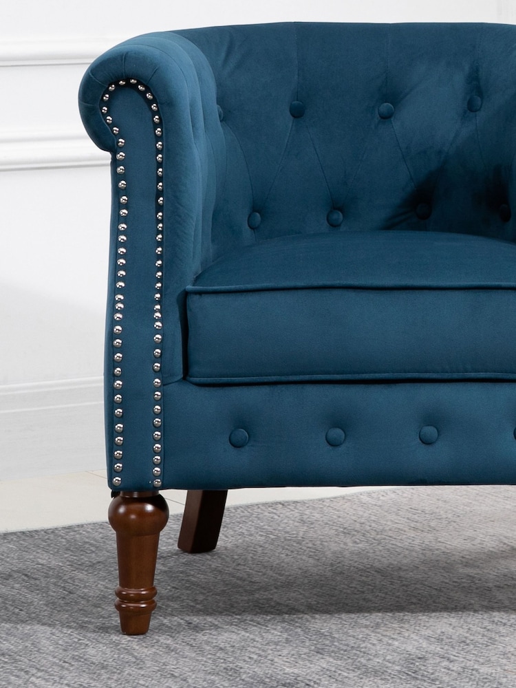 Birlea Blue Freya Chair - Image 1 of 7