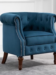 Birlea Blue Freya Chair - Image 2 of 7