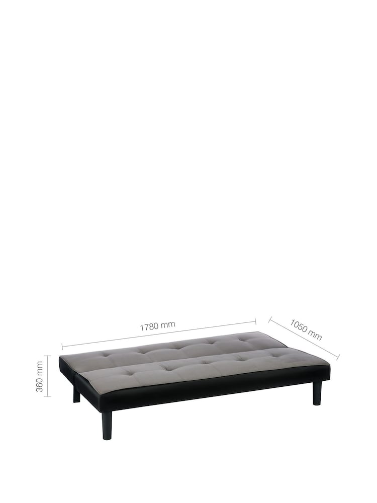 Birlea Grey Aurora Sofa Bed - Image 10 of 10 Birlea Grey Aurora Sofa Bed - Image 10 of 10