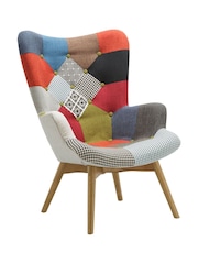 Birlea Multi Bright Sloane Patched Chair - Image 5 of 5