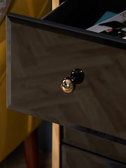 Birlea Black and Gold Fenwick 4 Drawer Chest - Image 3 of 7