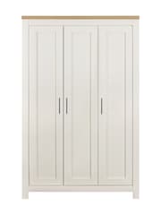 Birlea Cream and Oak Highgate 3 Effect Wardrobe - Image 5 of 6