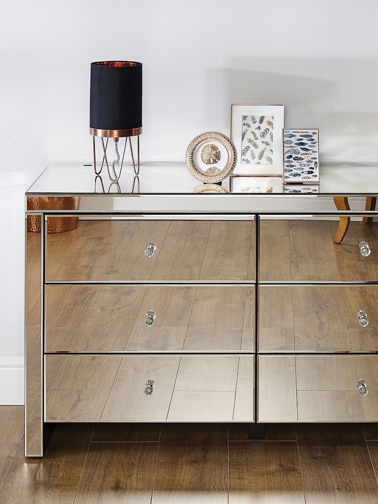 Birlea Mirror Seville 6 Drawer Chest - Image 2 of 8