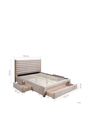 Birlea Grey Arabella Bed - Image 15 of 16