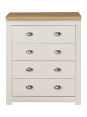 Birlea Cream and Oak Highgate 4 Drawer Effect Chest - Image 6 of 6