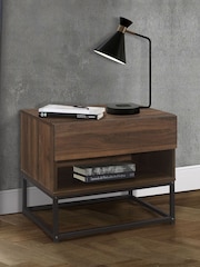 Birlea Brown Houston 1 Drawer Walnut - Image 1 of 6