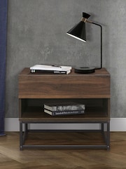 Birlea Brown Houston 1 Drawer Walnut - Image 2 of 6