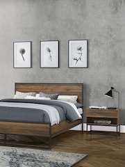 Birlea Brown Houston 1 Drawer Walnut - Image 3 of 6
