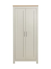 Birlea Cream and Oak Highgate 2 Effect Wardrobe - Image 5 of 6
