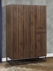 Birlea Brown Houston 4 Door Wardrobe - Image 2 of 6