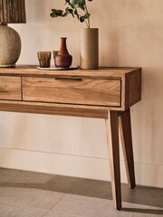 Willis & Gambier Brown Sorrento Console Table - Image 2 of 6