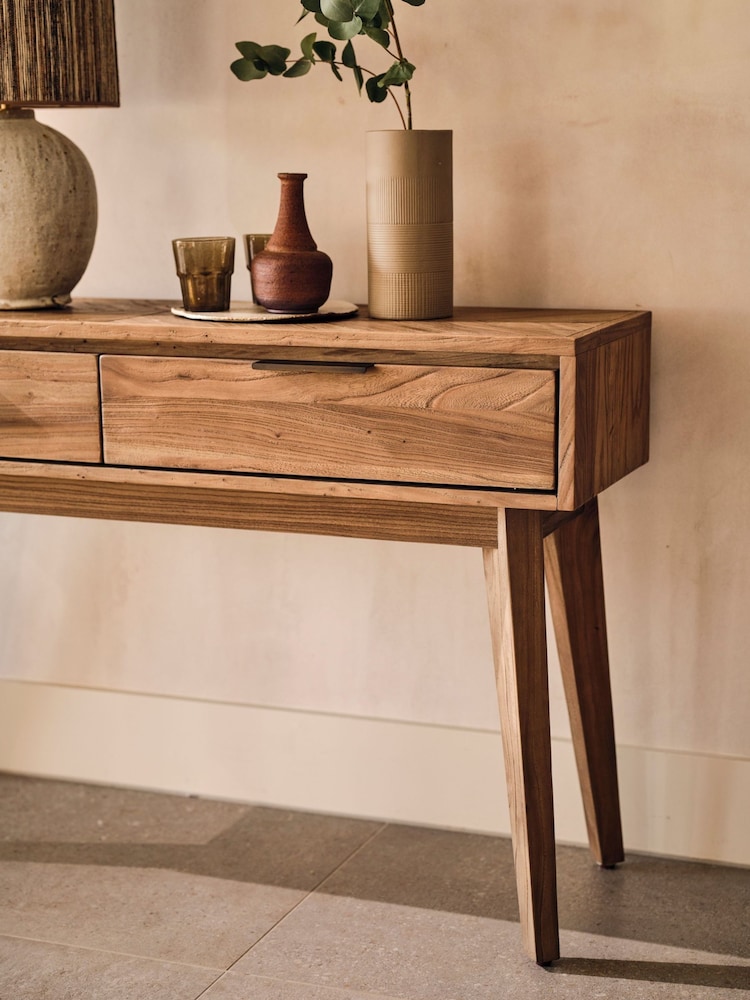 Willis & Gambier Brown Sorrento Console Table - Image 2 of 6
