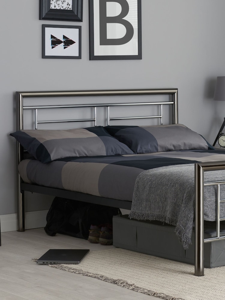 Birlea Silver Montana Bed - Image 1 of 4