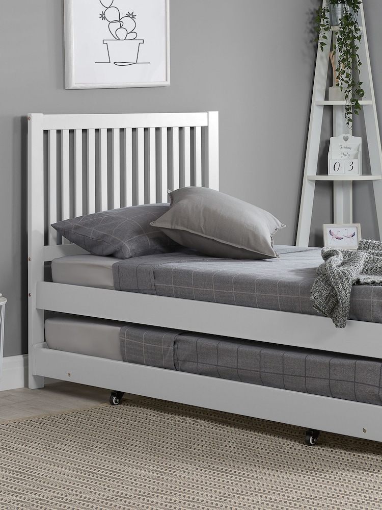 Birlea White Buxton Trundle Bed - Image 1 of 6