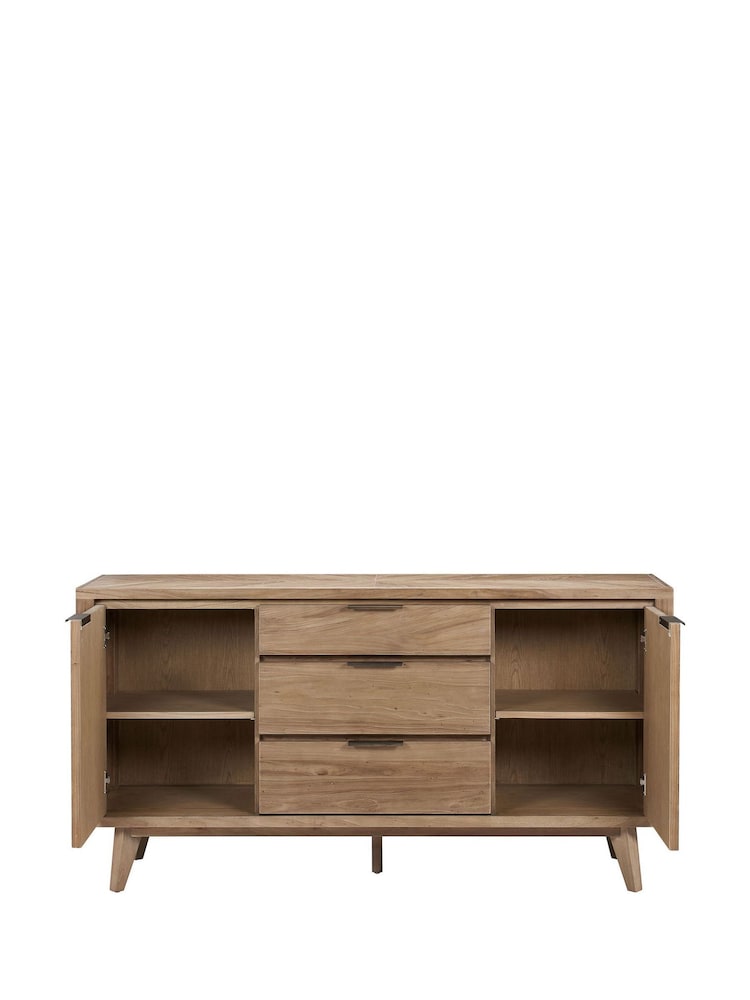 Willis & Gambier Brown Sorrento 2 Door 3 Drawer Sideboard - Image 7 of 7