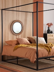 Birlea Black Farringon Metal 4 Poster Bed - Image 1 of 4