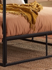 Birlea Black Farringon Metal 4 Poster Bed - Image 2 of 4