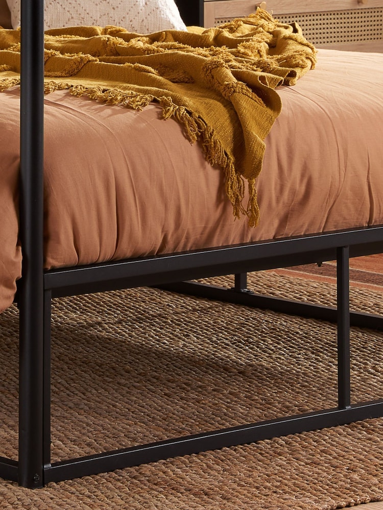 Birlea Black Farringon Metal 4 Poster Bed - Image 2 of 4