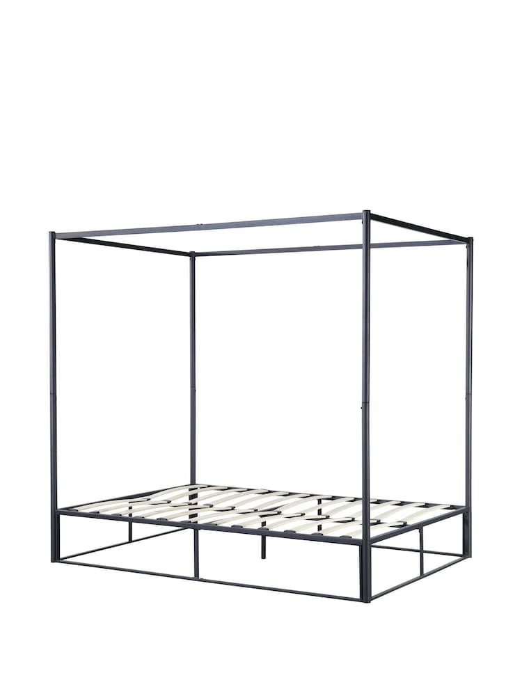 Birlea Black Farringon Metal 4 Poster Bed - Image 4 of 4