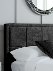 Birlea Black Crushed Velvet Hannover Ottoman Storage - Image 2 of 6