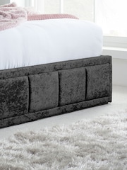 Birlea Black Crushed Velvet Hannover Ottoman Storage - Image 4 of 6