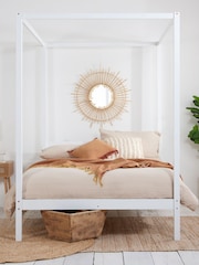 Birlea White Mercia Four Poster Bed - Image 2 of 4
