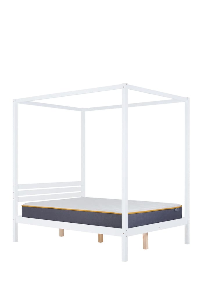 Birlea White Mercia Four Poster Bed - Image 4 of 4