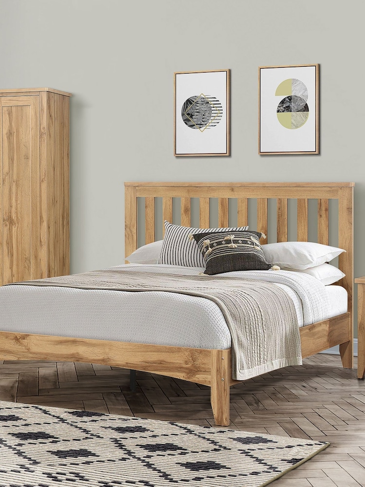 Birlea Oak Hampstead Bed - Image 1 of 3