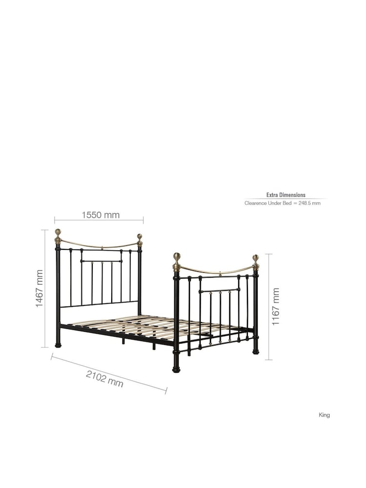 Birlea Black Bronte Bed - Image 9 of 9