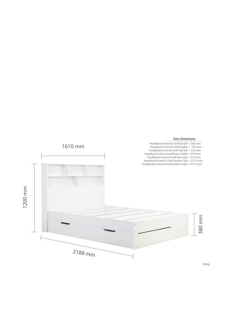 Birlea White Alfie Storage Bed - Image 11 of 11