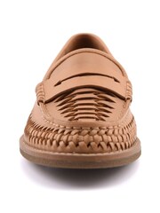 Sperry Woven Seaport Penny Mocassin Brown Shoes - Image 3 of 4