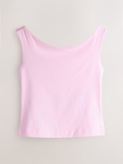 Blush Pink Square Neck Vest - Image 5 of 6