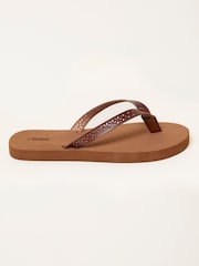 FatFace Emmy Tan Brown Flip Flop - Image 1 of 3