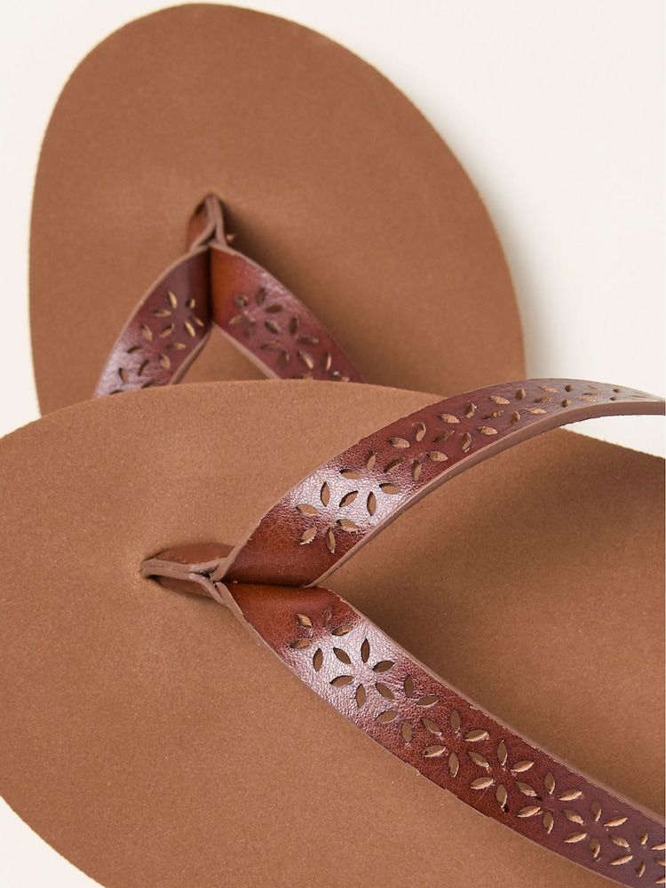 FatFace Emmy Tan Brown Flip Flop - Image 2 of 3
