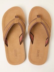 FatFace Burcott Tan Brown Flip Flop - Image 2 of 3