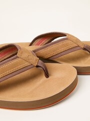 FatFace Burcott Tan Brown Flip Flop - Image 3 of 3