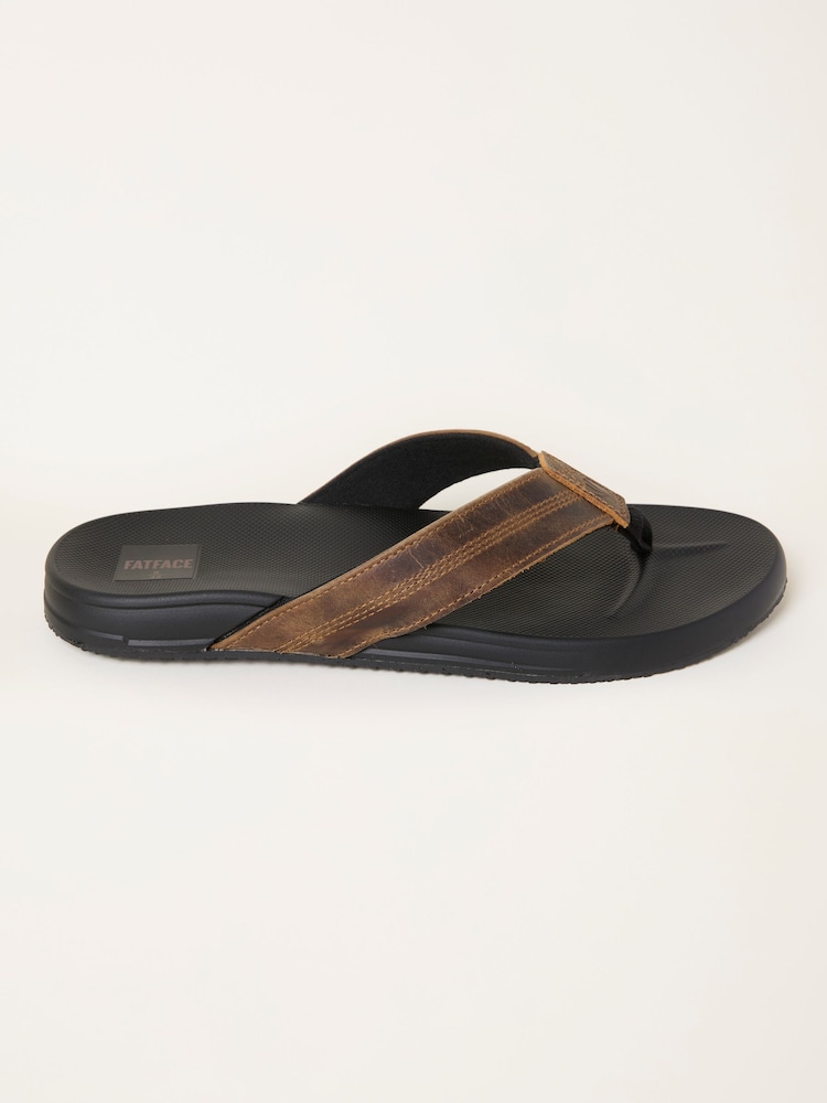 FatFace Burke Tan Brown Flip Flop - Image 1 of 3 FatFace Burke Tan Brown Flip Flop - Image 1 of 3