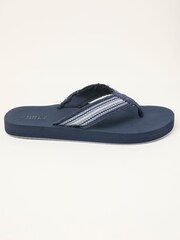 FatFace Harris Navy Flip Flop - Image 1 of 3