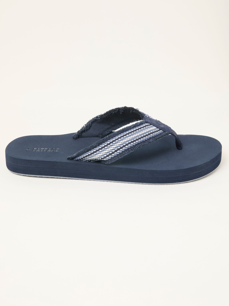 FatFace Harris Navy Flip Flop - Image 1 of 3