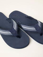 FatFace Harris Navy Flip Flop - Image 2 of 3